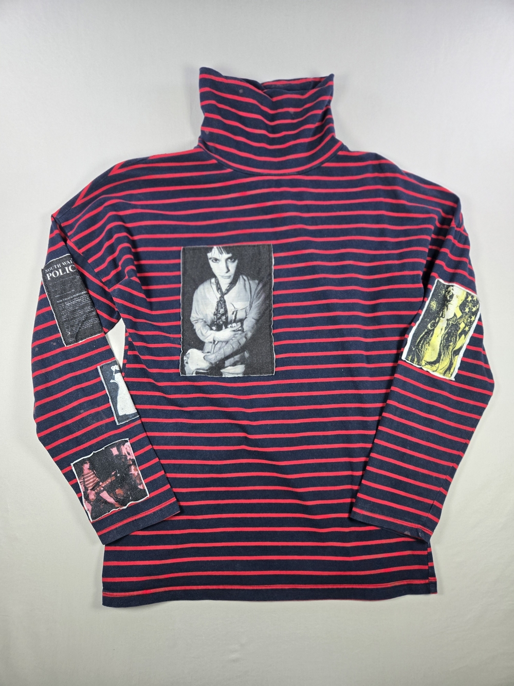 Raf Simons AW01 Riot Patched Turtleneck No Tags Fits Med READ